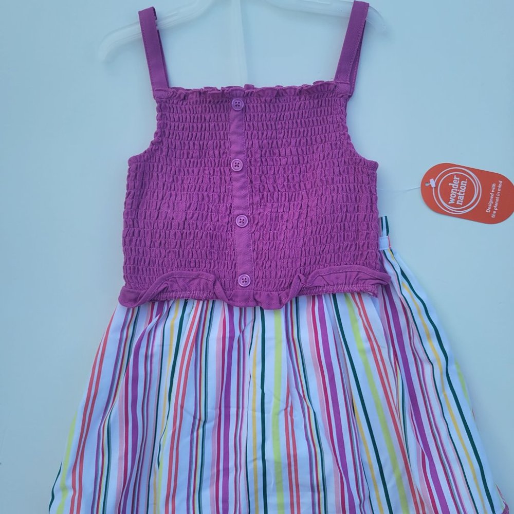 Wonder Nation Girls floral collection 2 piece top/skirt set sz 4T.
